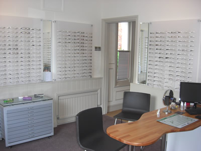 Visions of Witham Opticians Showroom