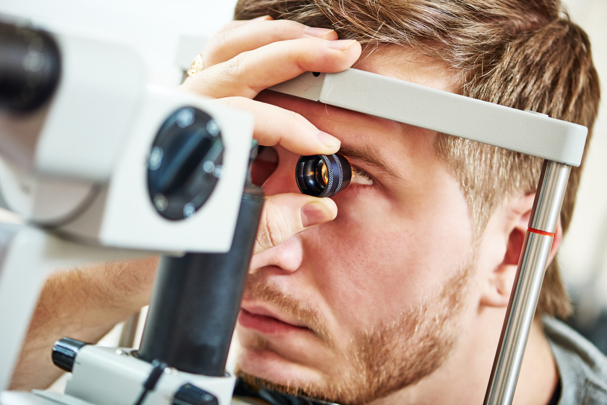 Optician eye examination